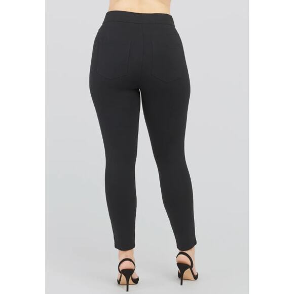Spanx Black The Perfect Pant Ankle Ponte 4 Pocket High Waist Shaping S PETITIE - Picture 8 of 13